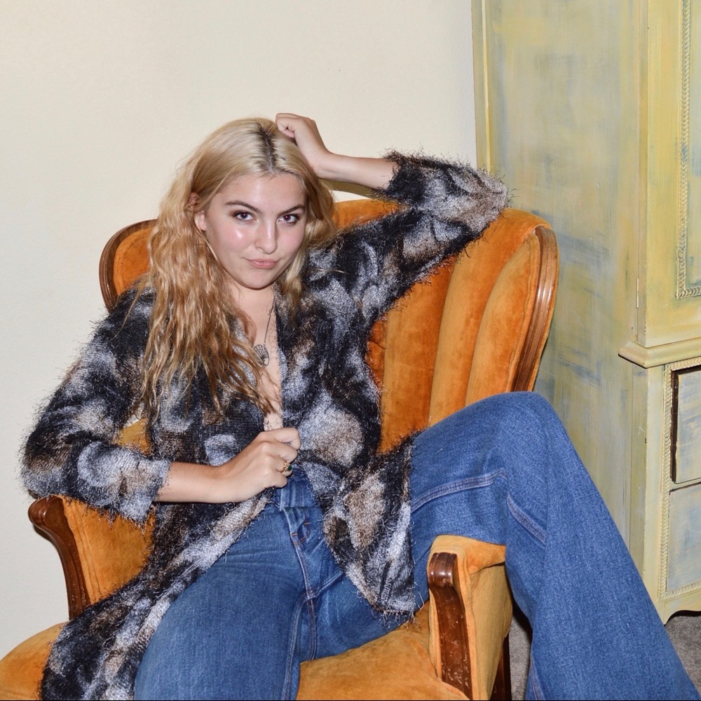 van gogh fringe cardigan jacket